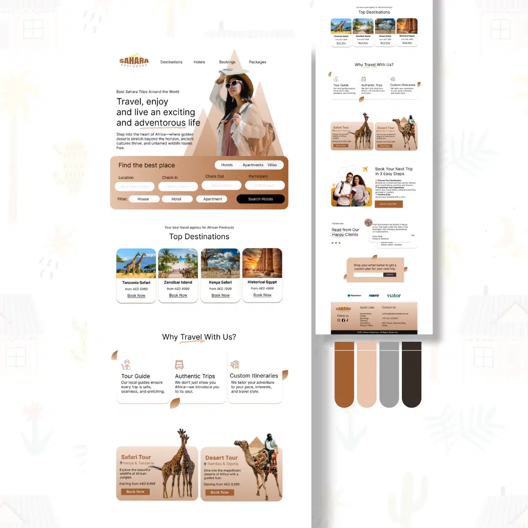 Travel Agency Website Design