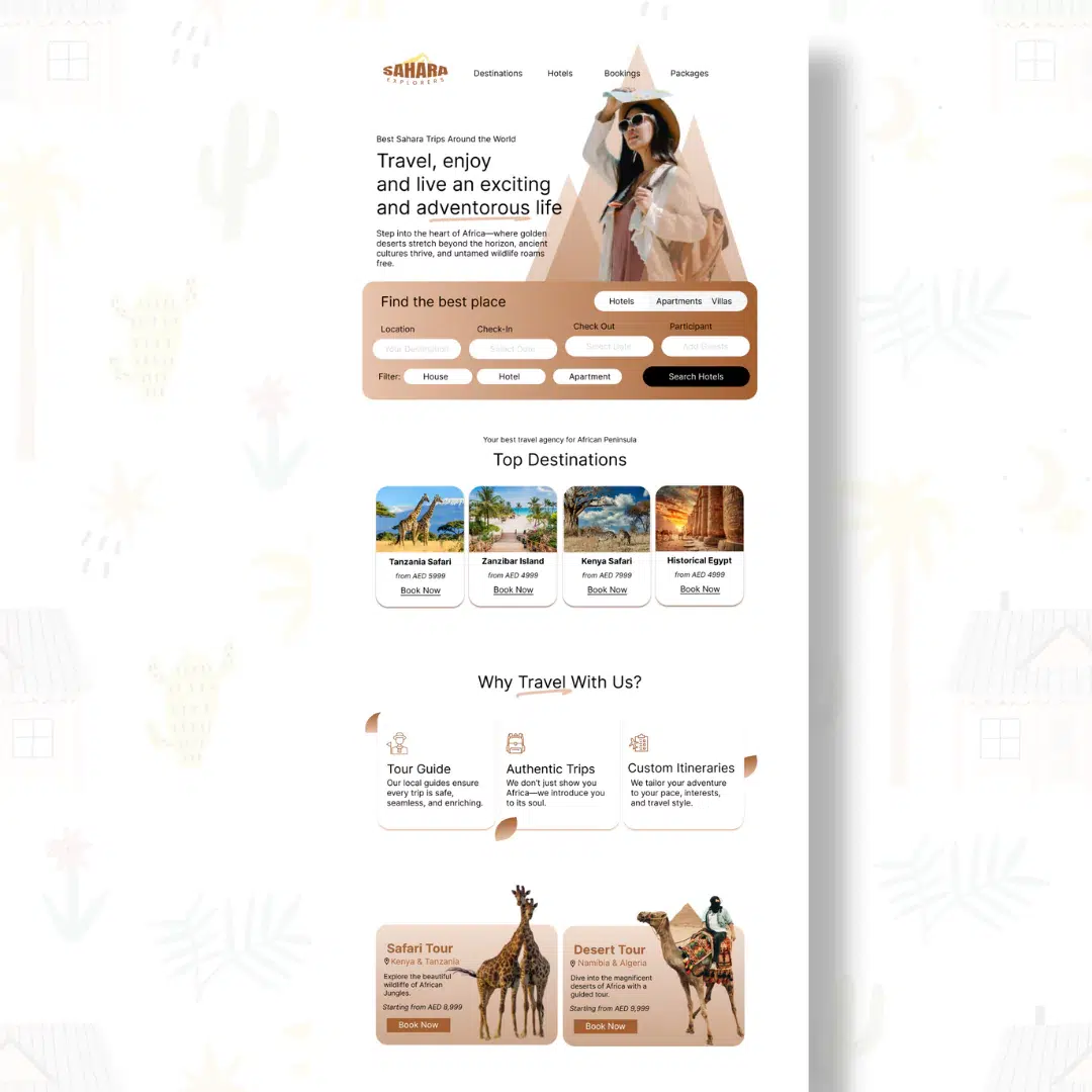 Travel Agency Website Design