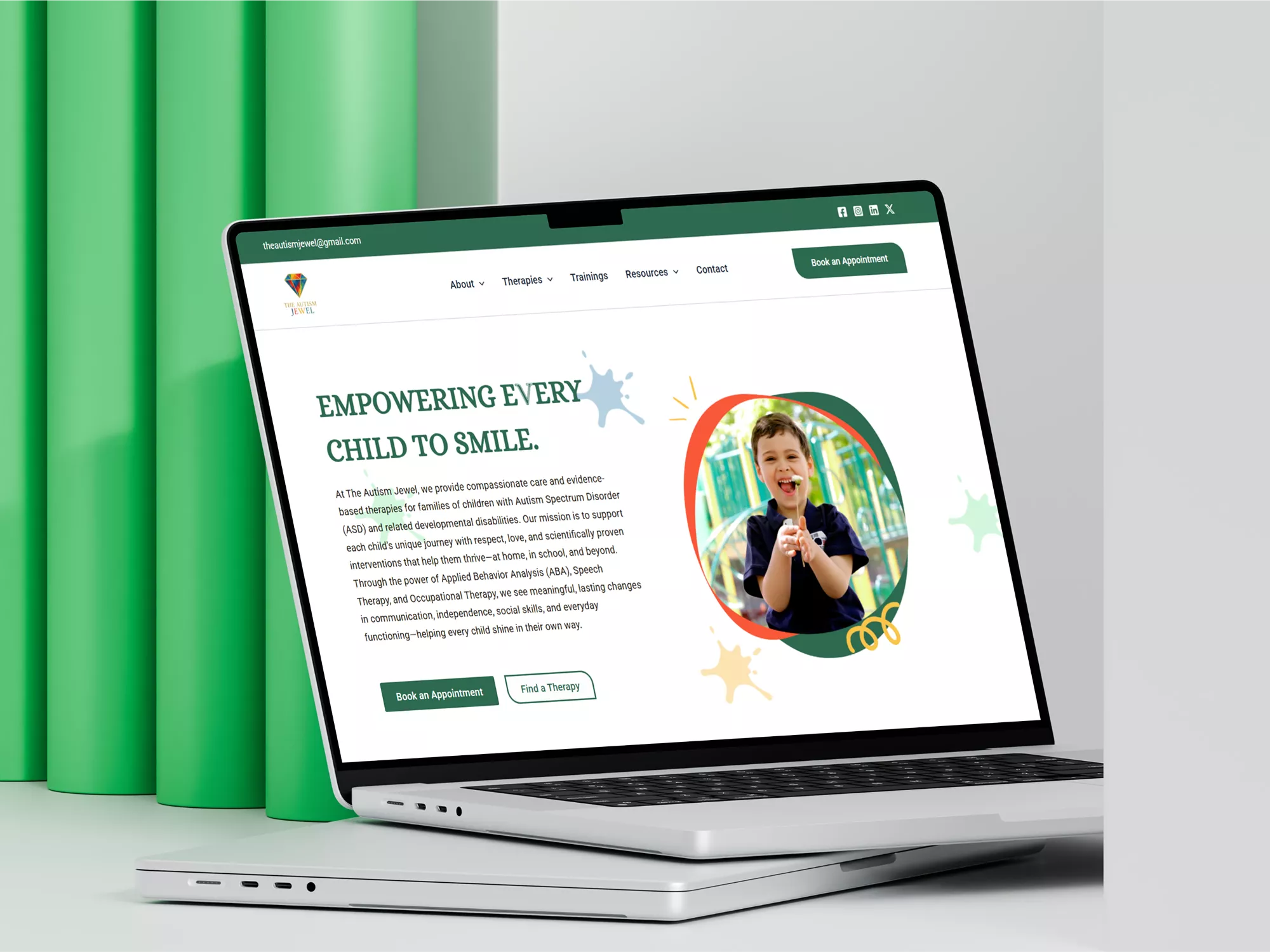 Website Design for an Autism Therapy Center