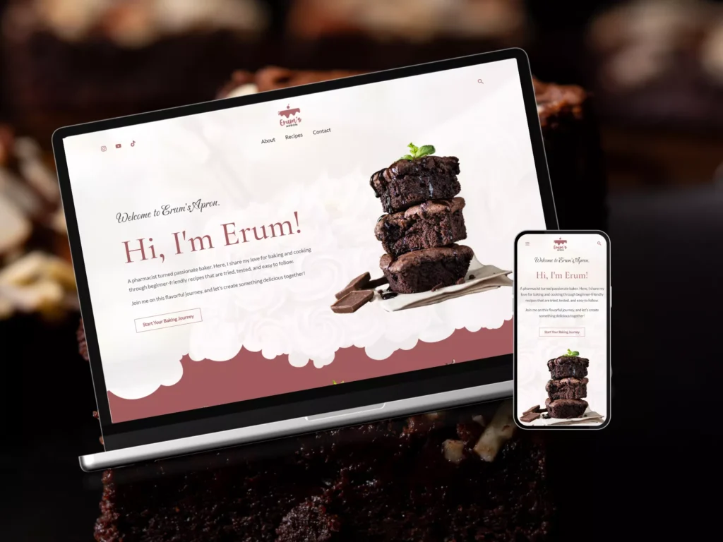 Web Design for a Baker