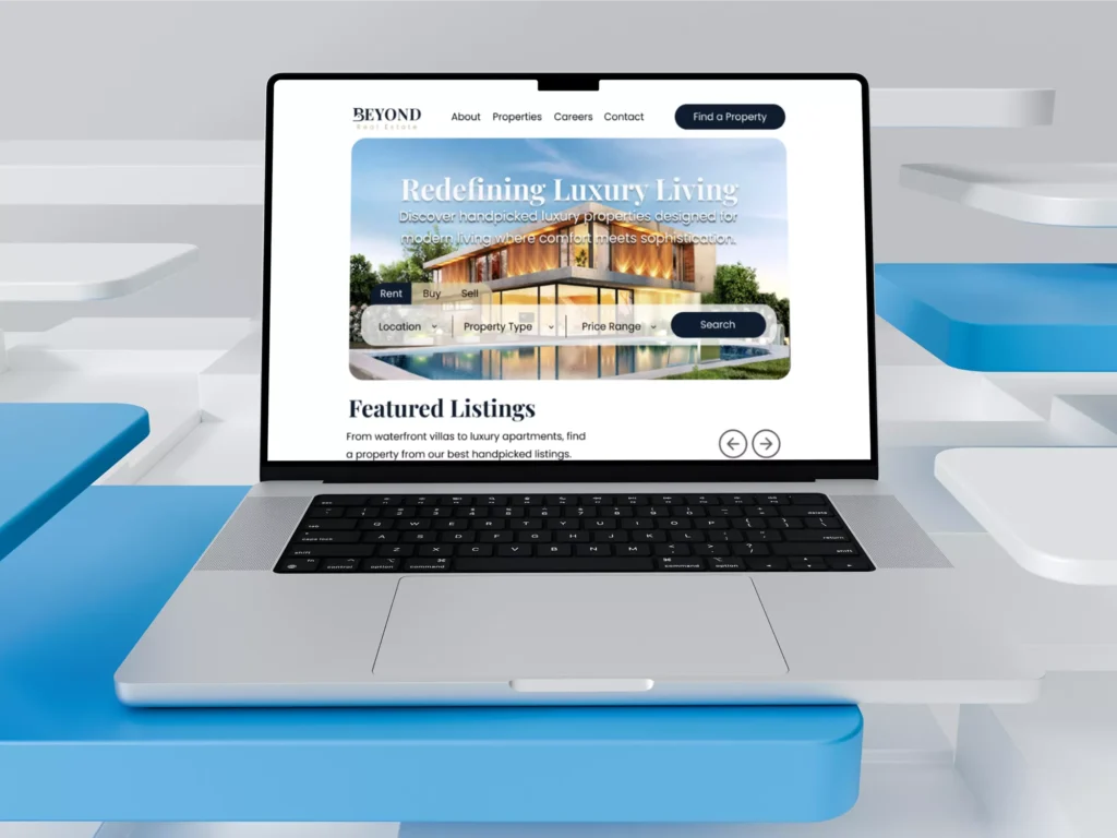 web design for real estate agency in Dubai